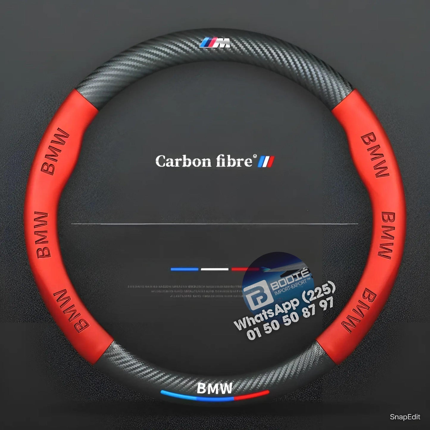 COUVRE VOLANT NOUVELLE GÉNÉRATION FIBRE DE CARBONE