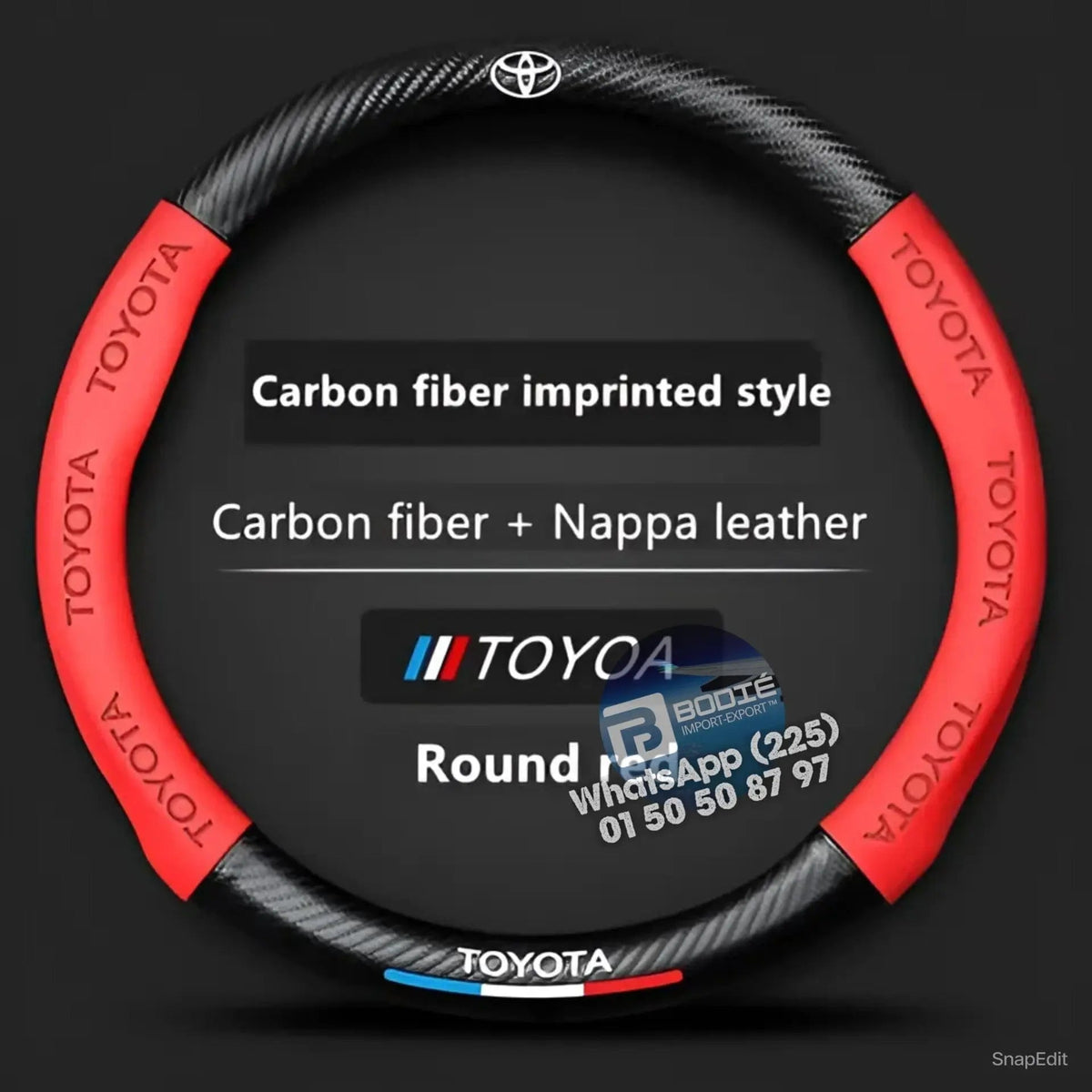 COUVRE VOLANT NOUVELLE GÉNÉRATION FIBRE DE CARBONE BODIÉ Import-Export