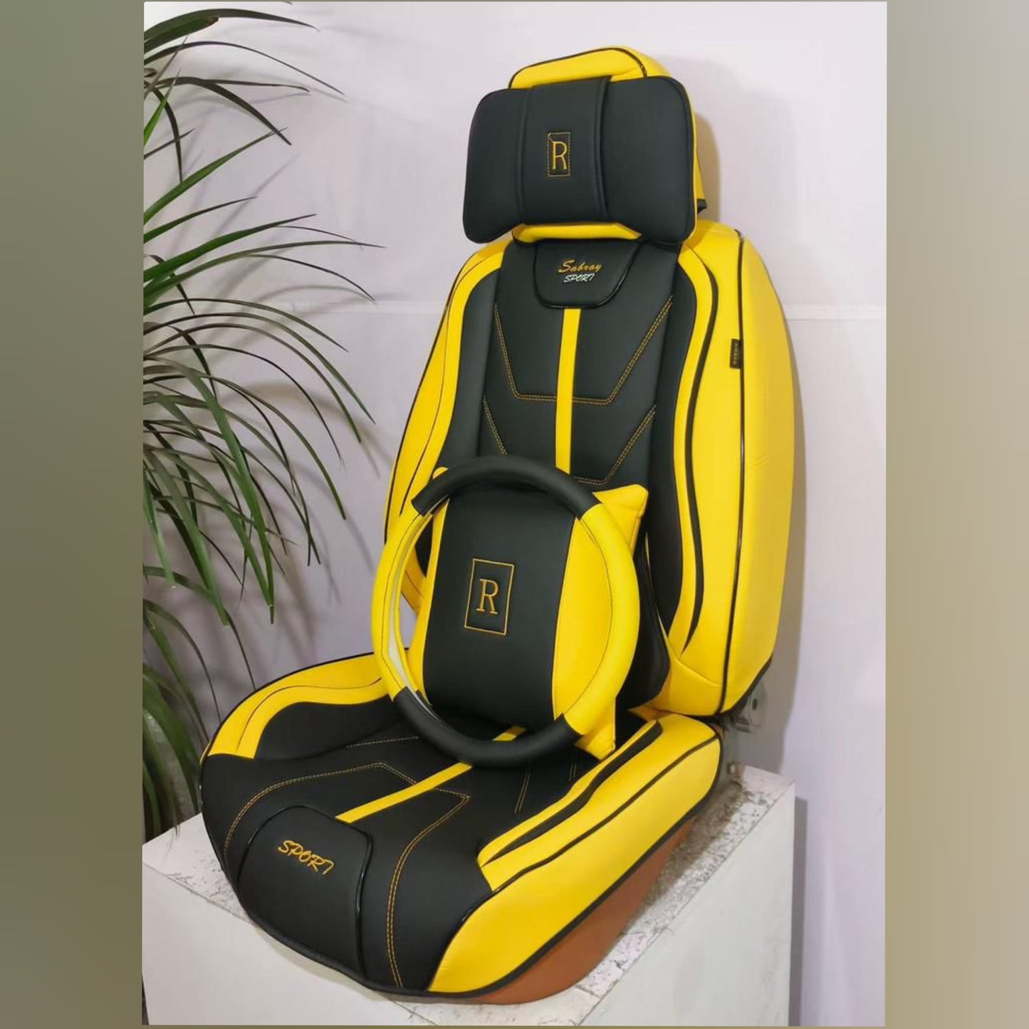 Ensemble complet 5 places d'housses de siège -R Sport- vip Original + Installation professionnelle