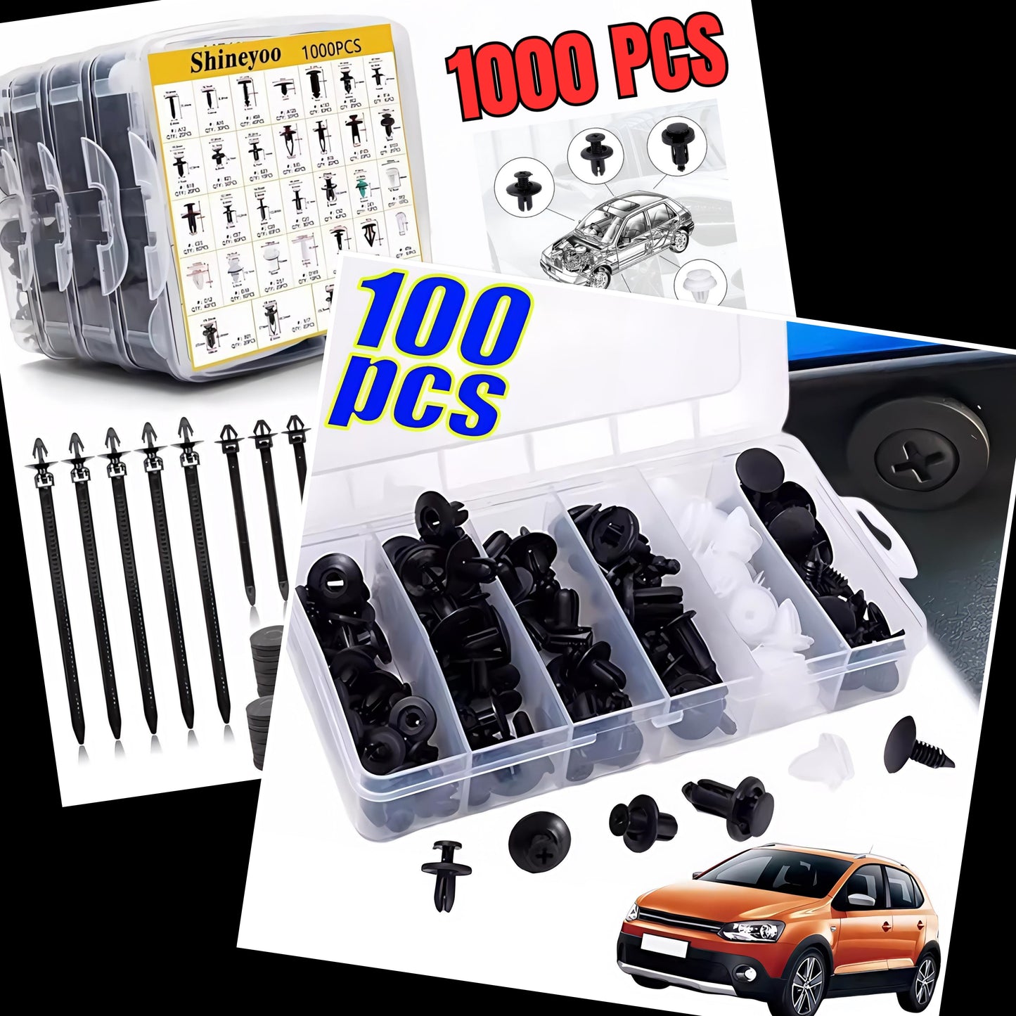 Agrafes universelles pour voiture