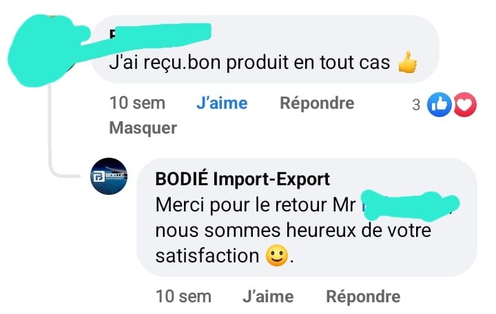 Avis client certifié