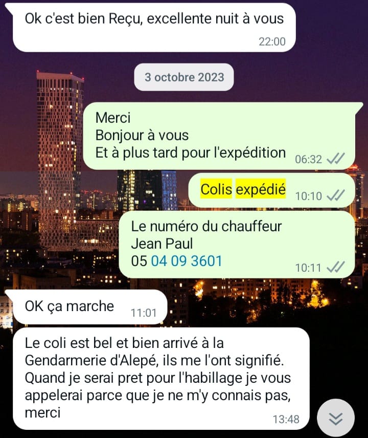 Avis client certifié