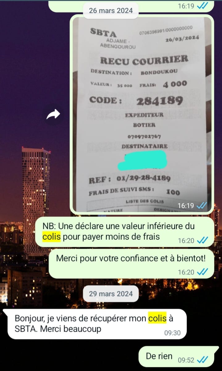 Avis client certifié