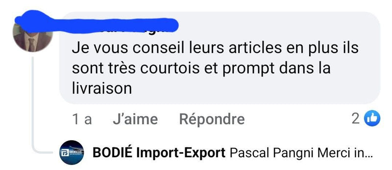 Avis client certifié