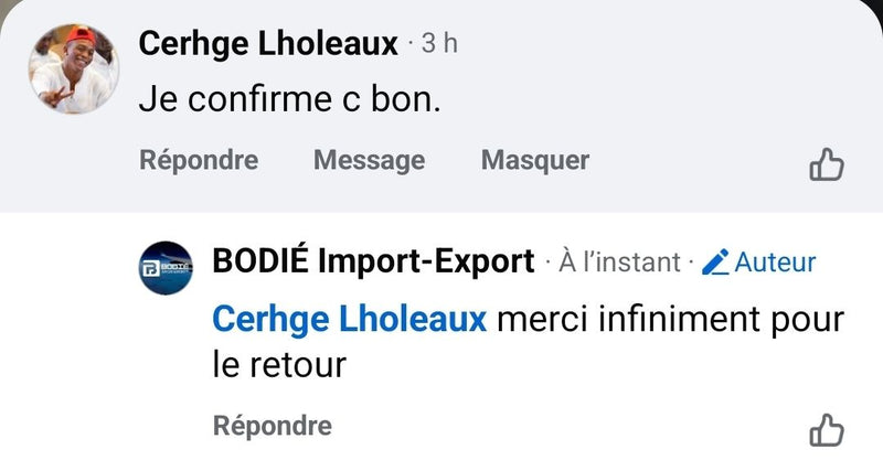Avis client certifié