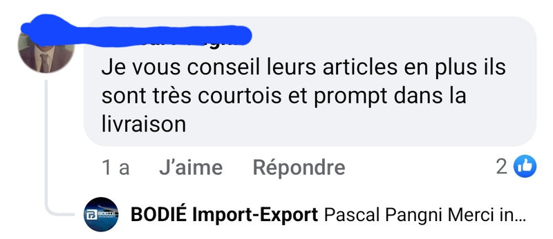 Avis client certifié