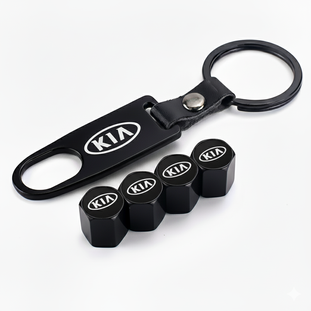 Bouchons de valve sécurisés + Porte clé