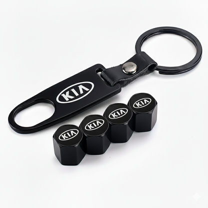 Bouchons de valve sécurisés + Porte clé