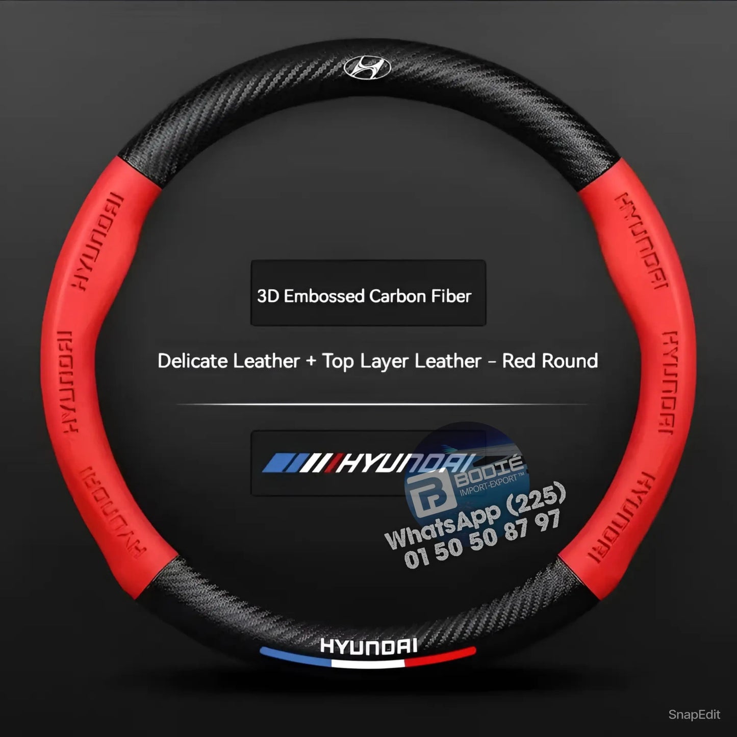 COUVRE VOLANT NOUVELLE GÉNÉRATION FIBRE DE CARBONE BODIÉ Import-Export