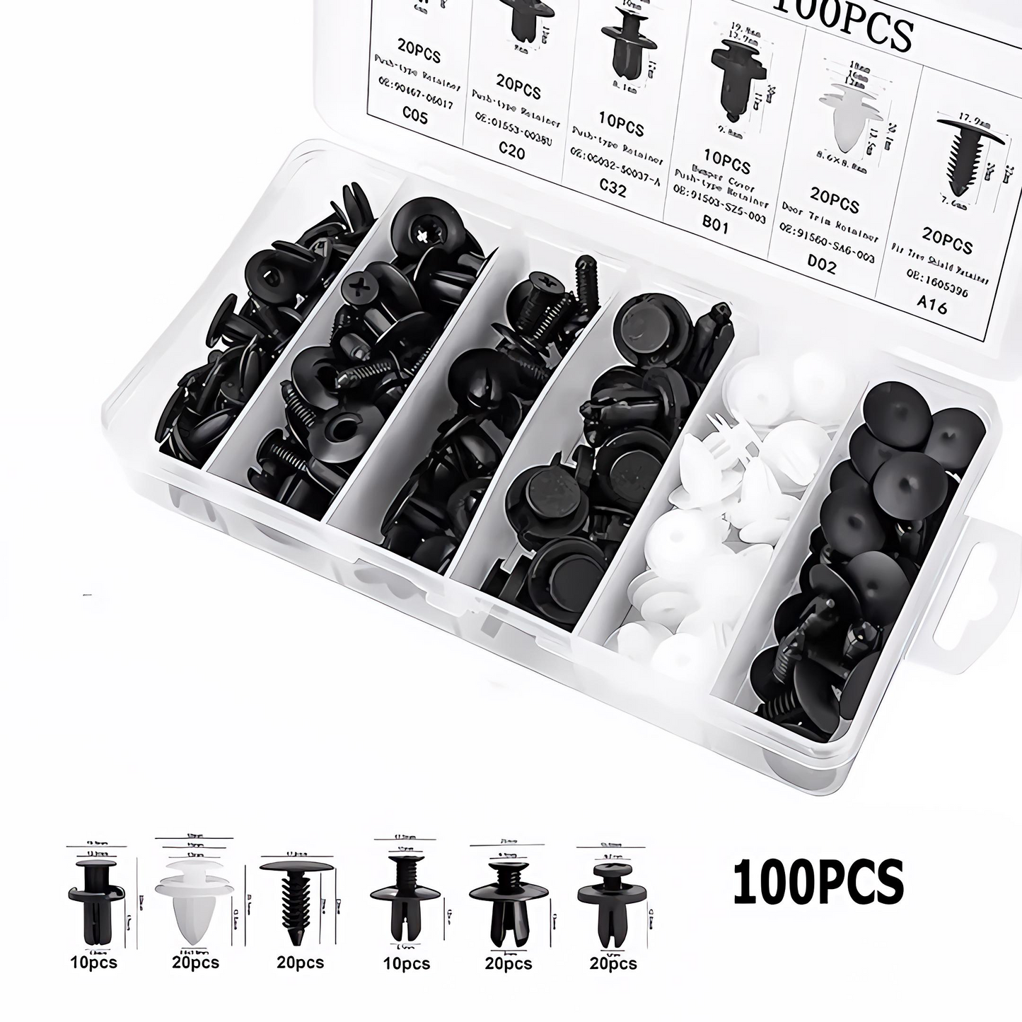 Agrafes universelles pour voiture