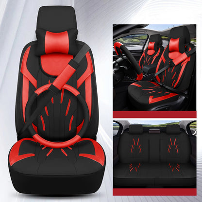 Housses de Siège Auto Premium – Cuir PVC (Ensemble Complet 5 Places)