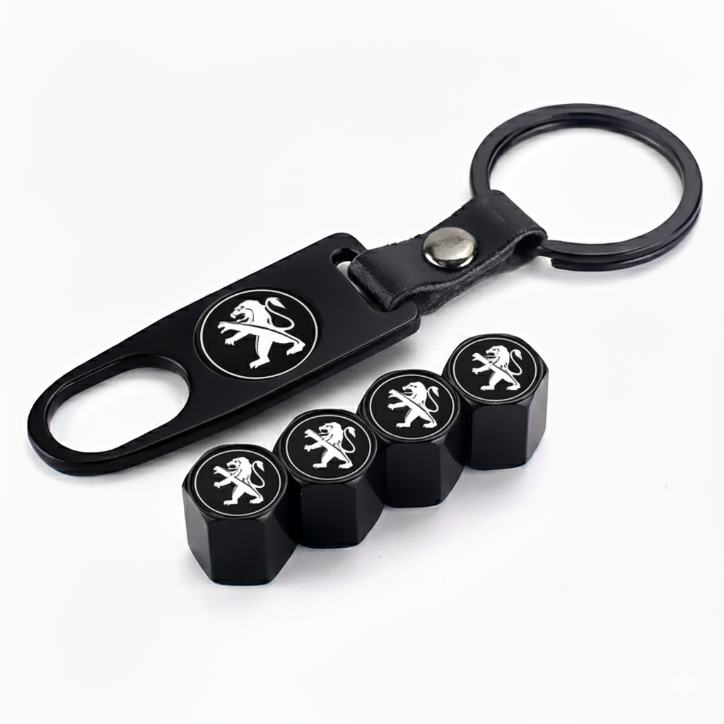 Bouchons de valve sécurisés + Porte clé