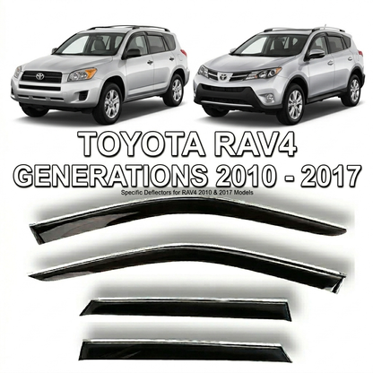 Deflecteurs d'air et de pluie- Original Original Chromé