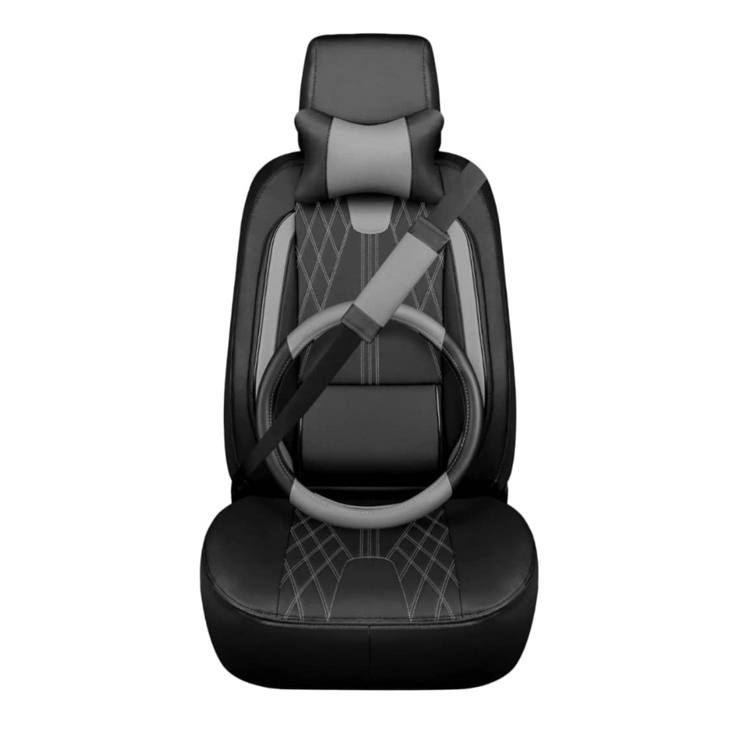 Housses de Siège Auto Premium – Cuir PVC (Ensemble Complet 5 Places)