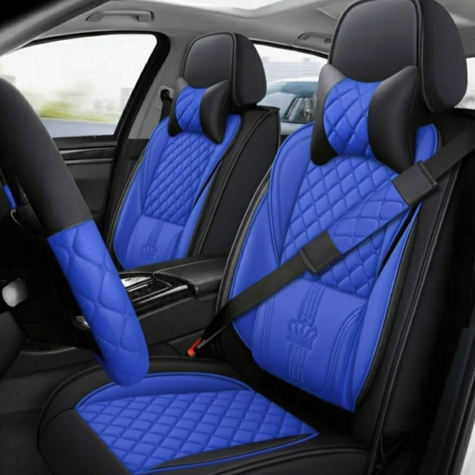 ENSEMBLE COMPLET 5 SIÈGES D'HOUSSE ROYALE EN SIMILICUIR