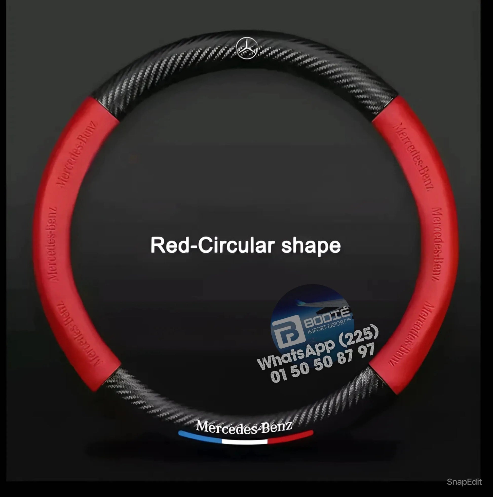 COUVRE VOLANT NOUVELLE GÉNÉRATION FIBRE DE CARBONE BODIÉ Import-Export