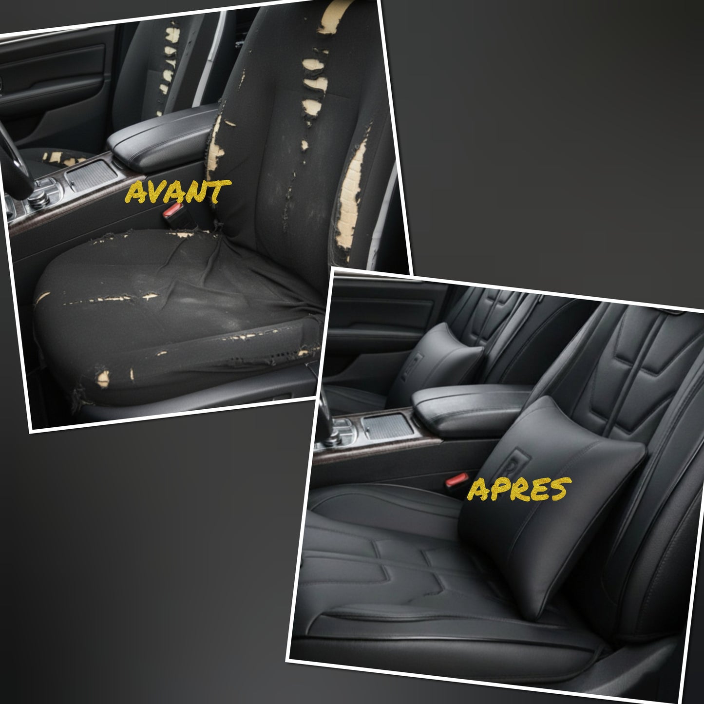 Ensemble complet 5 places d'housses de siège -R Sport- vip Original + Installation professionnelle