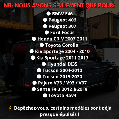 Deflecteurs d'air et de pluie - 3 modèles