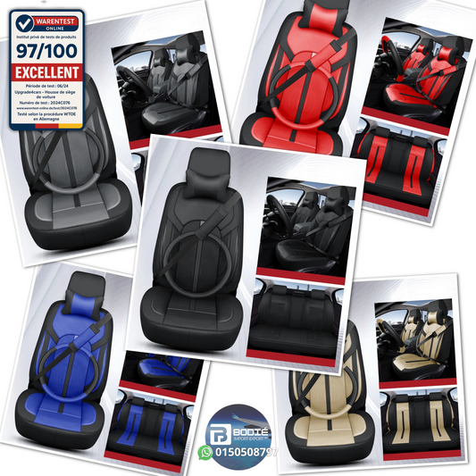Housses de Siège Auto Premium – Cuir PVC double couture