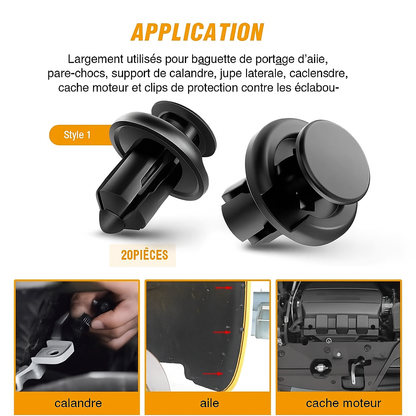 Agrafes universelles pour voiture