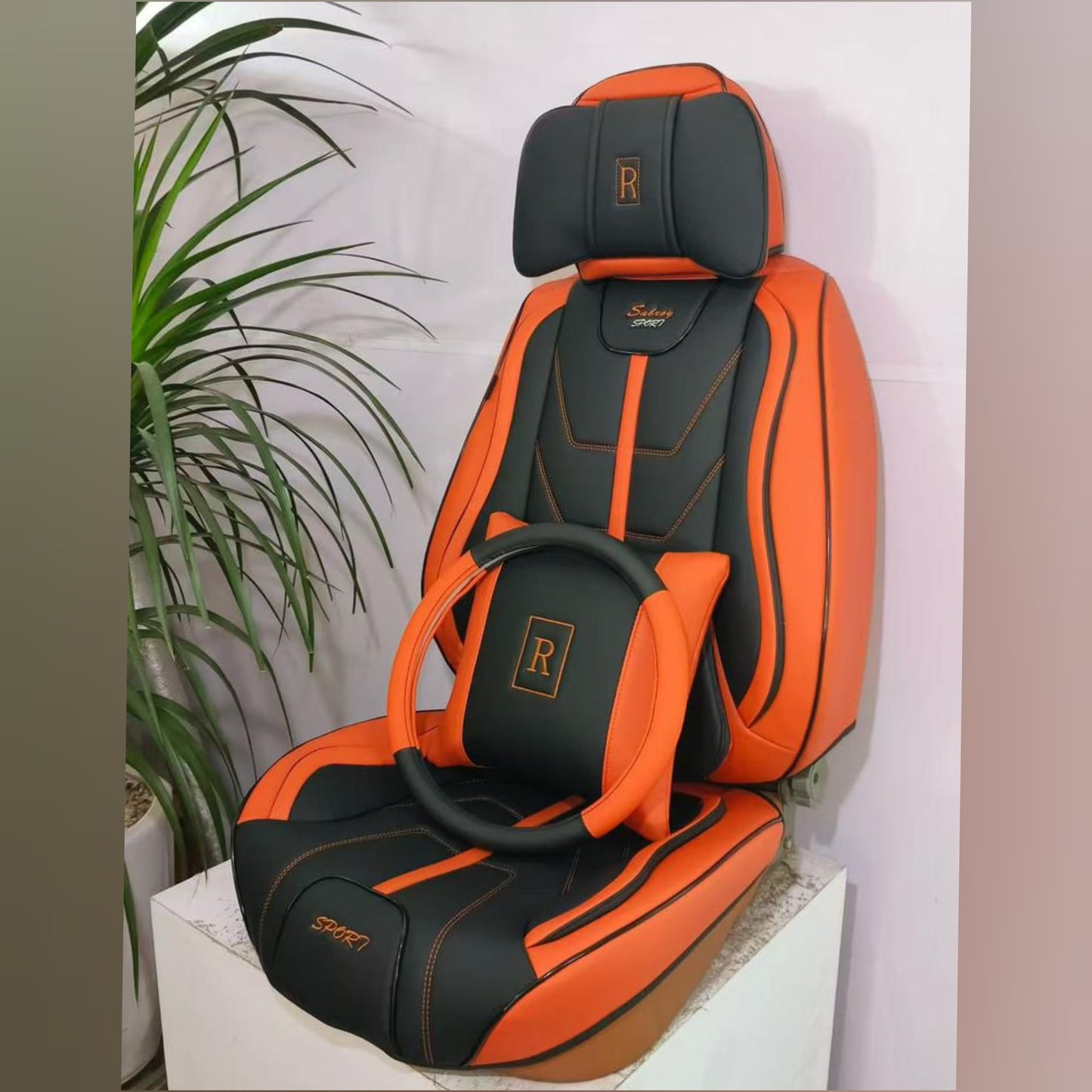 Ensemble complet 5 places d'housses de siège -R Sport- vip Original + Installation professionnelle