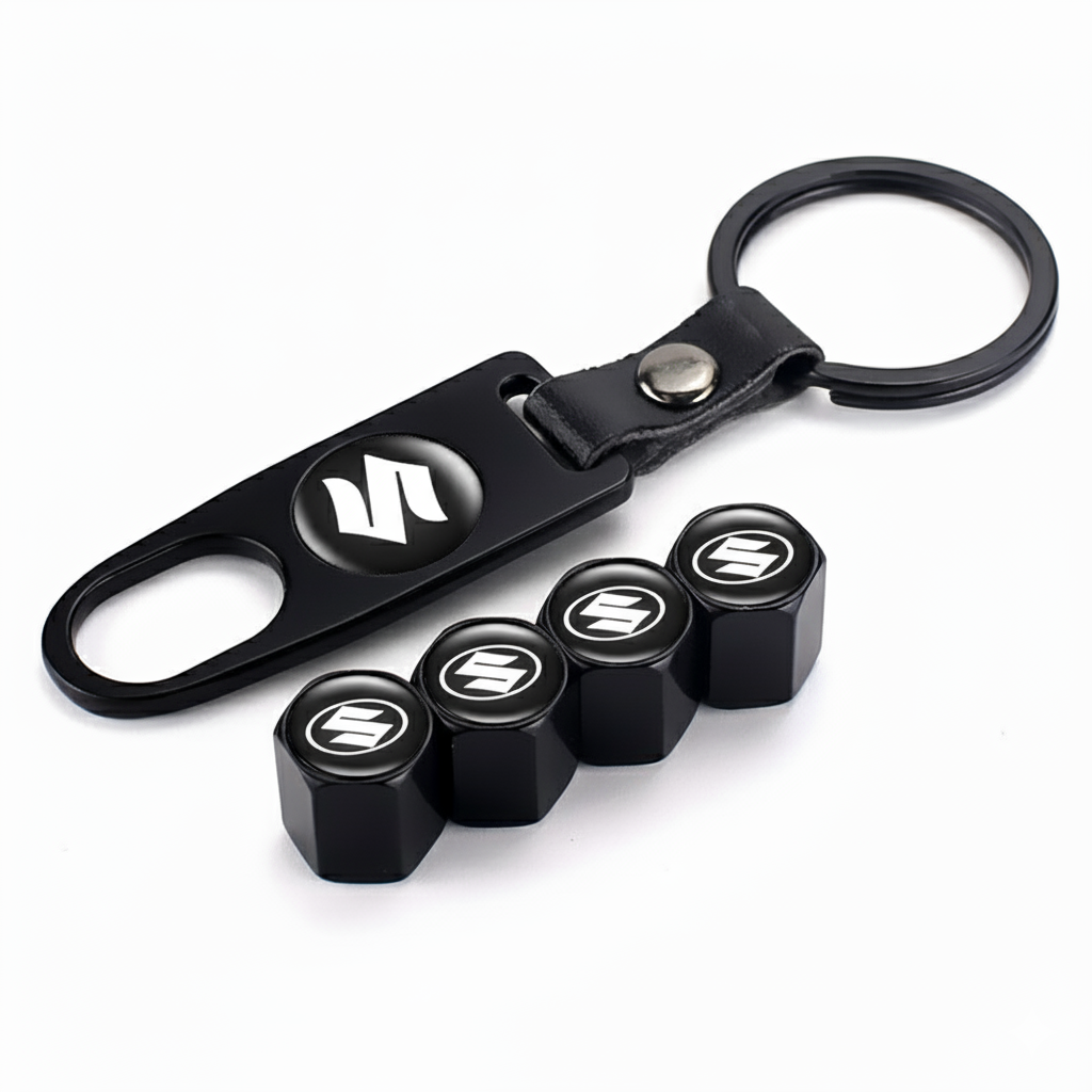 Bouchons de valve sécurisés + Porte clé