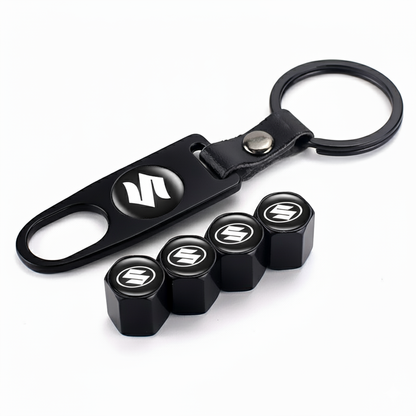 Bouchons de valve sécurisés + Porte clé